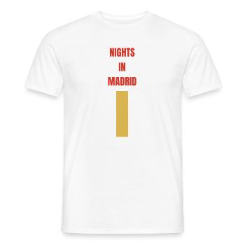 Nuits de Madrid - T-shirt homme - blanc - Devant - AI Model Male 178 dark (178cm)