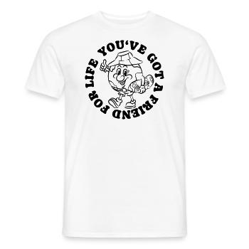 Skater Protection du climat Réchauffement climatique Terre Changement climatique - T-shirt homme - blanc - Devant - AI Model Male 178 dark (178cm)