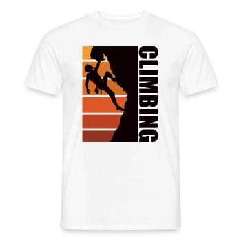 Climbing - Kletterer - Männer T-Shirt - Weiß - Vorne - AI Model Male 178 dark (178cm)