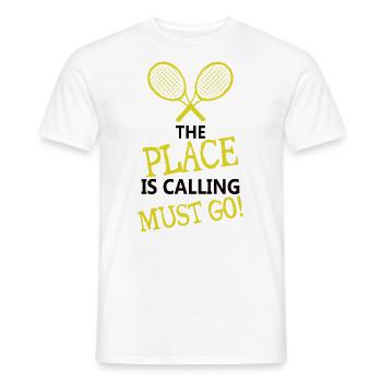 Joueur de tennis - Tennis - T-shirt homme - blanc - Devant - AI Model Male 178 dark (178cm)