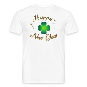 Bonne année ! - T-shirt homme - blanc - Devant - AI Model Male 178 dark (178cm)