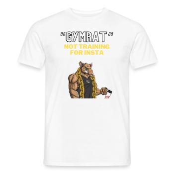 Gym - Männer T-Shirt - Weiß - Vorne - AI Model Male 178 dark (178cm)
