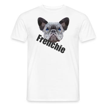Französische Bulldogge - Männer T-Shirt - Weiß - Vorne - AI Model Male 178 dark (178cm)