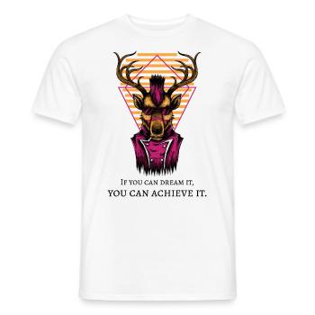 You can achieve it - Männer T-Shirt - Weiß - Vorne - AI Model Male 178 dark (178cm)