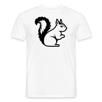 Ecureuil - T-shirt homme - blanc - Devant - AI Model Male 178 dark (178cm)