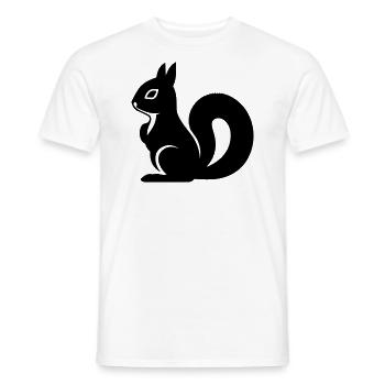 squirrel - Men's T-Shirt - white - Front - AI Model Male 178 dark (178cm)