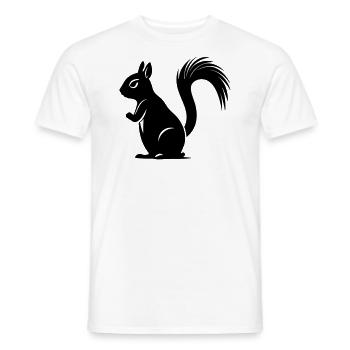 squirrel - Men's T-Shirt - white - Front - AI Model Male 178 dark (178cm)