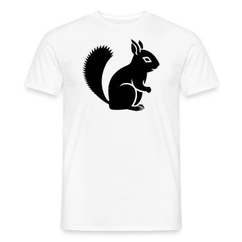 squirrel - Men's T-Shirt - white - Front - AI Model Male 178 dark (178cm)