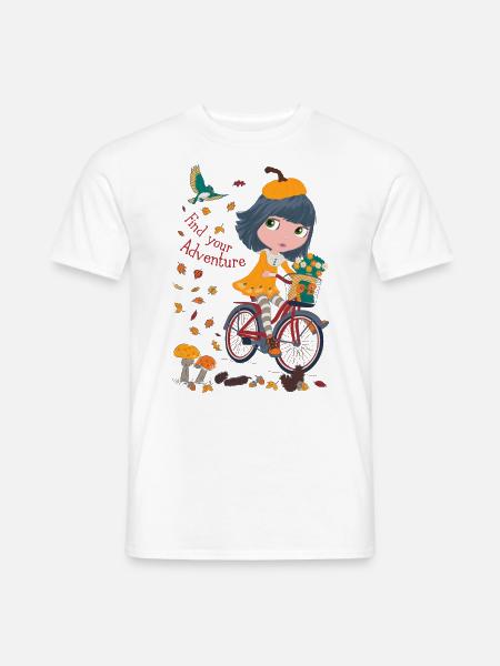 Lalka Blythe w jesiennym designie Znajdź swoją przygodę - T-shirt męski - biały