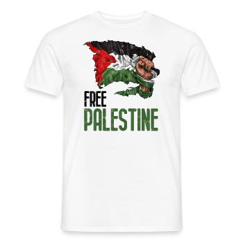 Flag of Palestine - Men's T-Shirt - white - Front - AI Model Male 178 dark (178cm)