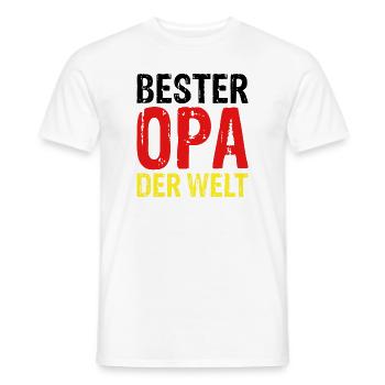 Bester Opa Der Welt - Männer T-Shirt - Weiß - Vorne - AI Model Male 178 dark (178cm)