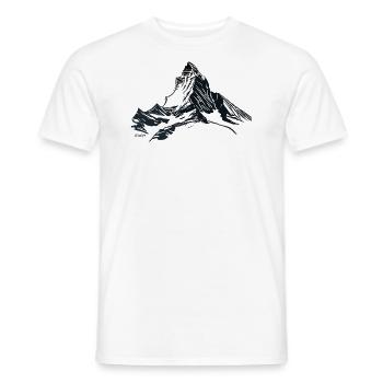 T-shirt Matterhorn Design Homme Enfant Femme - T-shirt homme - blanc - Devant - AI Model Male 178 dark (178cm)