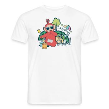Teletubbies Fun In The Sun Mit Po - Männer T-Shirt - Weiß - Vorne - AI Model Male 178 dark (178cm)