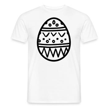 Easter Egg - Men's T-Shirt - white - Front - AI Model Male 178 dark (178cm)