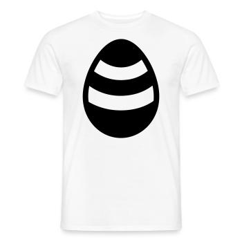 Ei - Männer T-Shirt - Weiß - Vorne - AI Model Male 178 dark (178cm)