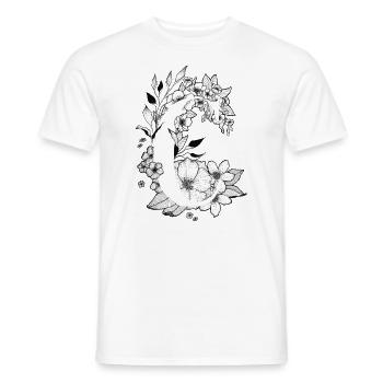 Initiale C - Männer T-Shirt - Weiß - Vorne - AI Model Male 178 dark (178cm)