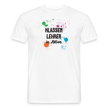 Klassen Lehrer in Aktion Klassenlehrer Lehrkraft - Männer T-Shirt - Weiß - Vorne - AI Model Male 178 dark (178cm)