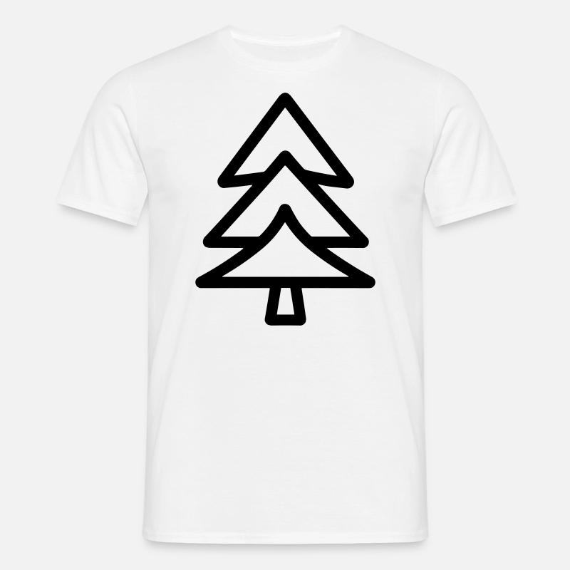 Weihnachtsbaum - Männer T-Shirt - Weiß