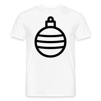 Boule de Noël - T-shirt homme - blanc - Devant - AI Model Male 178 dark (178cm)