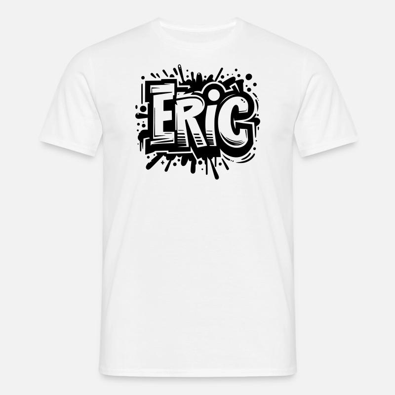 Eric Surname First Name Graffiti - Men's T-Shirt - white