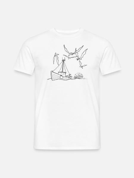 Pterodactylus-Meer - Männer T-Shirt - Weiß