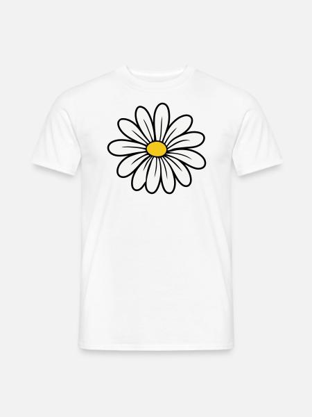 Gänseblümchen - Männer T-Shirt - Weiß