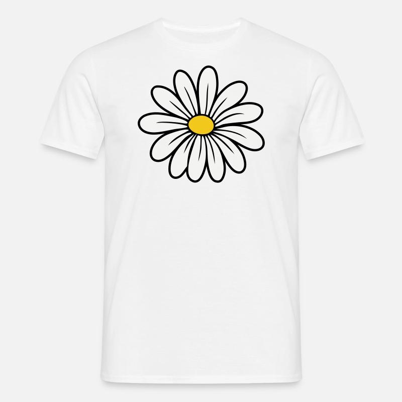 Gänseblümchen - Männer T-Shirt - Weiß