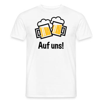 XAufuns! – 2 Bayrische Originale (2) - Männer T-Shirt - Weiß - Vorne - AI Model Male 178 dark (178cm)