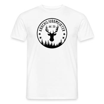 ABITUR 2025 - ABSCHLUSSKLASSE - AK 25 - ABSCHLUSS - Männer T-Shirt - Weiß - Vorne - AI Model Male 178 dark (178cm)