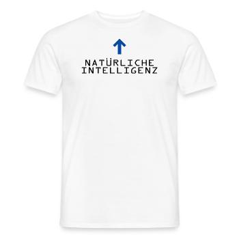Natürliche Intelligenz - Männer T-Shirt - Weiß - Vorne - AI Model Male 178 dark (178cm)