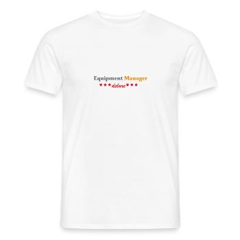 Equipment Manager deluxe - Männer T-Shirt - Weiß - Vorne - AI Model Male 178 dark (178cm)