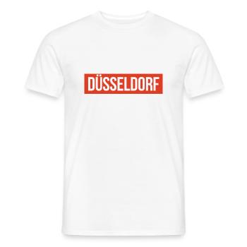 Düsseldorf - Männer T-Shirt - Weiß - Vorne - AI Model Male 178 dark (178cm)
