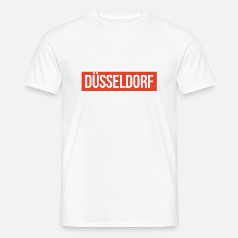 Düsseldorf - Männer T-Shirt - Weiß