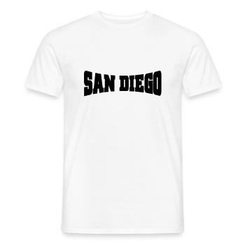 San Diego - Männer T-Shirt - Weiß - Vorne - AI Model Male 178 dark (178cm)