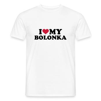 Bolonka - Männer T-Shirt - Weiß - Vorne - AI Model Male 178 dark (178cm)