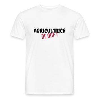 Agriculture Farming Farmer Agriculteur Landwirt - Men's T-Shirt - white - Front - AI Model Male 178 dark (178cm)