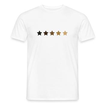 5 étoiles Design Skintone Couleur de peau Mélanine - T-shirt homme - blanc - Devant - AI Model Male 178 dark (178cm)