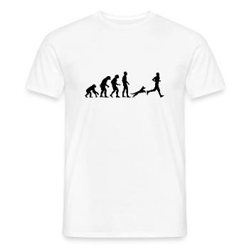 Chien chien - T-shirt homme - blanc - Devant - AI Model Male 178 dark (178cm)