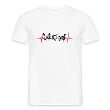 punks not dead Zitat - Männer T-Shirt - Weiß - Vorne - AI Model Male 178 dark (178cm)