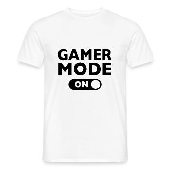 MODE GAMER ACTIVÉ ! Cadeau - T-shirt homme - blanc - Devant - AI Model Male 178 dark (178cm)