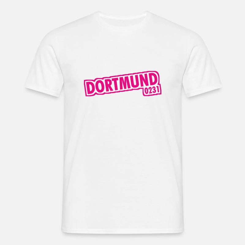 Dortmund - 0231 - Area Code - Men's T-Shirt - white