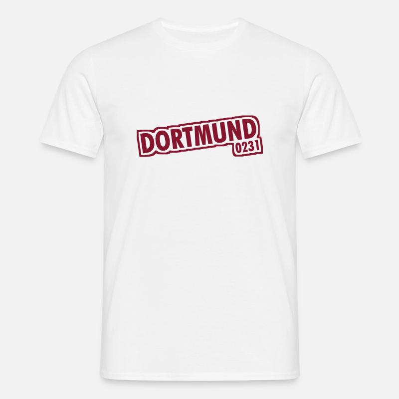 Dortmund - 0231 - Area Code - Men's T-Shirt - white