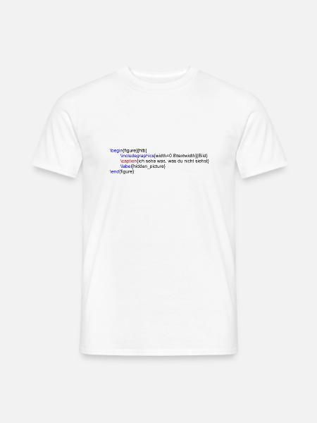 Latex Grafik - Männer T-Shirt - Weiß