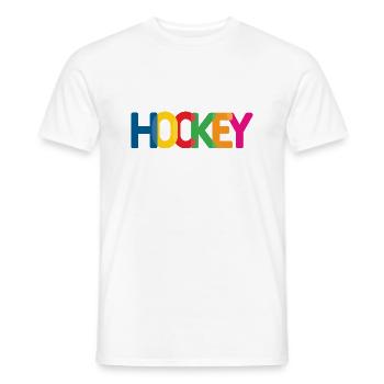 Eishockey - Männer T-Shirt - Weiß - Vorne - AI Model Male 178 dark (178cm)
