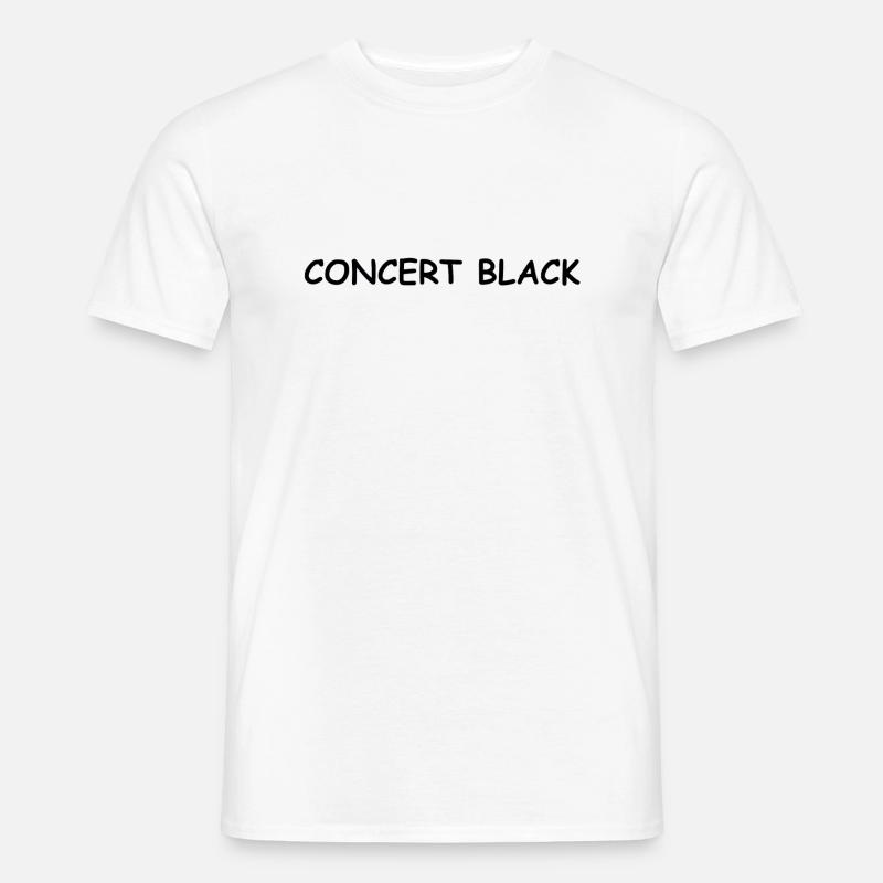 Konzert Schwarz - Männer T-Shirt - Weiß