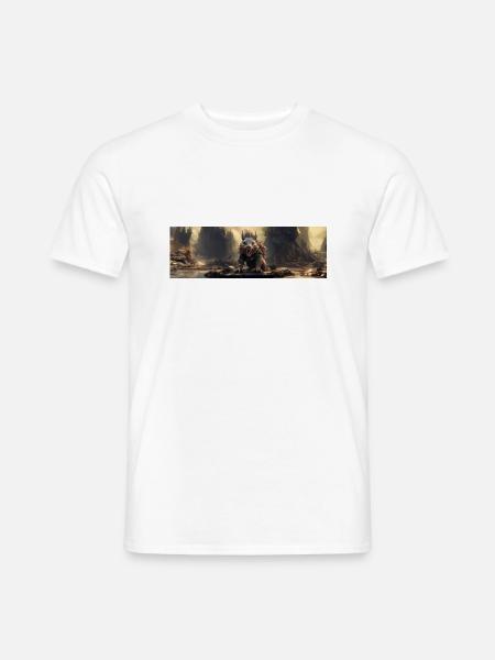 Apokalypse Welt nach der Menschheit Riesen-Eichhörnchen - Männer T-Shirt - Weiß