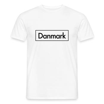 Danemark Modern Cadeau - T-shirt homme - blanc - Devant - AI Model Male 178 dark (178cm)