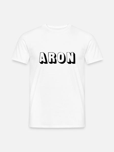 Name - Aron - Männer T-Shirt - Weiß