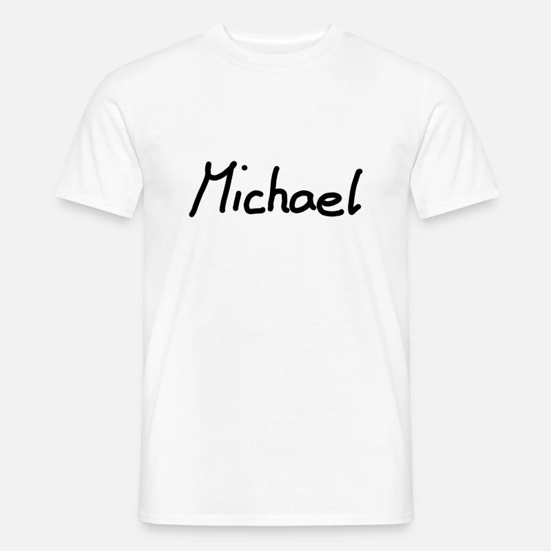 Michael - Männer T-Shirt - Weiß