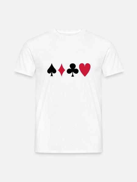 poker - Männer T-Shirt - Weiß
